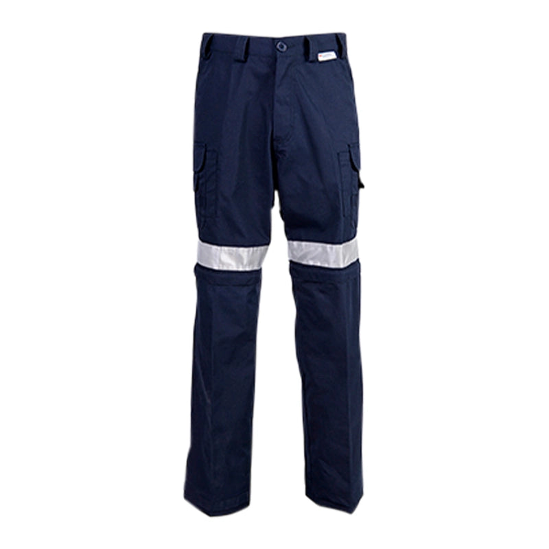 Coolworks Ventilated Cargo Style Workpants, 2″ Silver Refl. Tape (Navy)