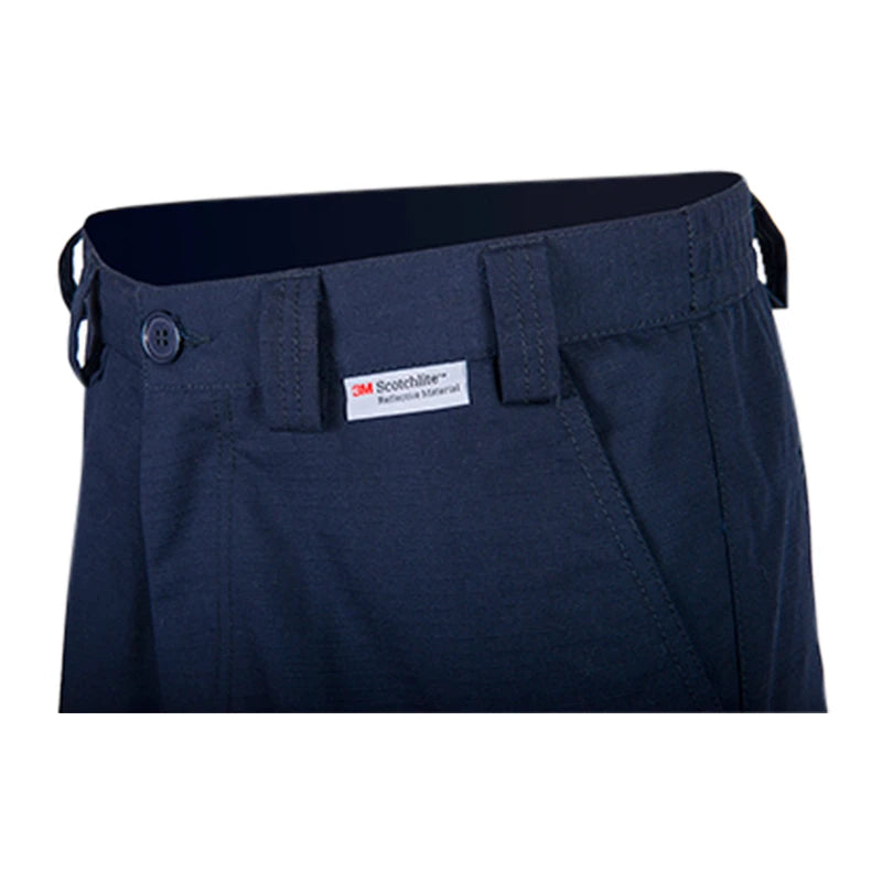 Coolworks Ventilated Cargo Style Workpants, 2″ Silver Refl. Tape (Navy)