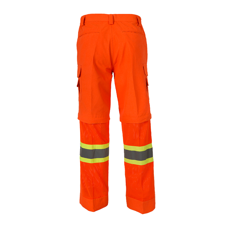 Coolworks Ventilated Cargo Style Workpants, 4″ Refl. Tape (Orange)
