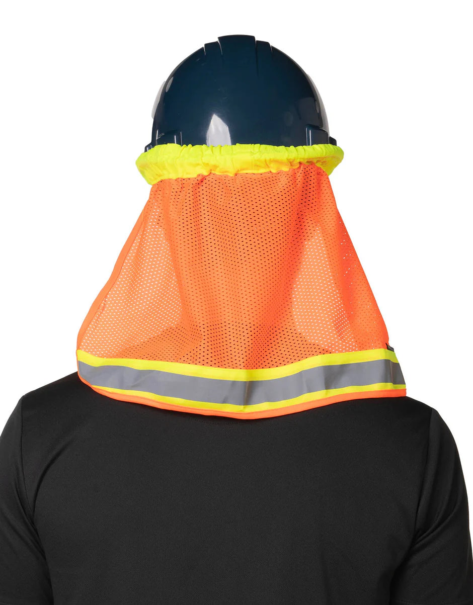 Forcefield Hi-Vis Reflective Mesh Hard Hat Sun Shade Neck Shield-3