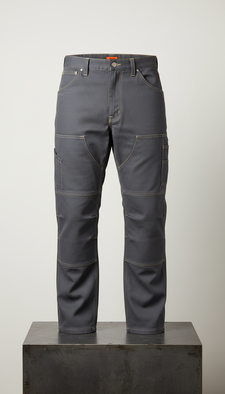 Reinforced Work Pants with Triple Stitching