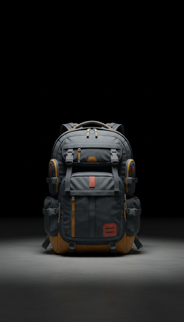 Industrial Slate Utility Backpack