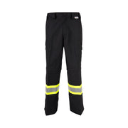 Coolworks Ventilated Cargo Style Workpants, 4″ Refl. Tape (Black)