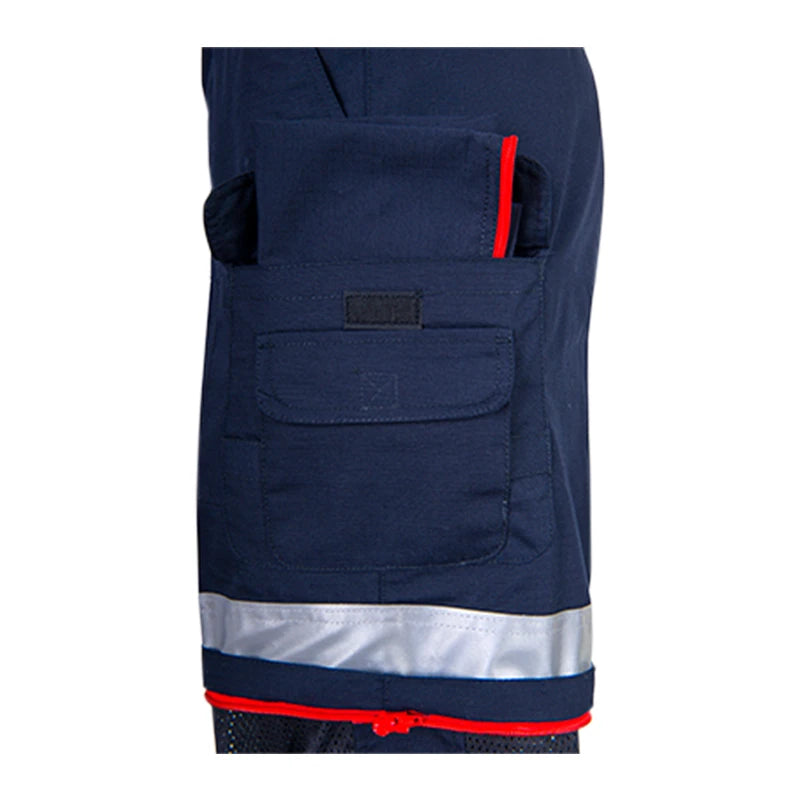 Coolworks Ventilated Cargo Style Workpants, 2″ Silver Refl. Tape (Navy)