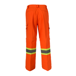 Coolworks Ventilated Cargo Style Workpants, 4″ Refl. Tape (Orange)
