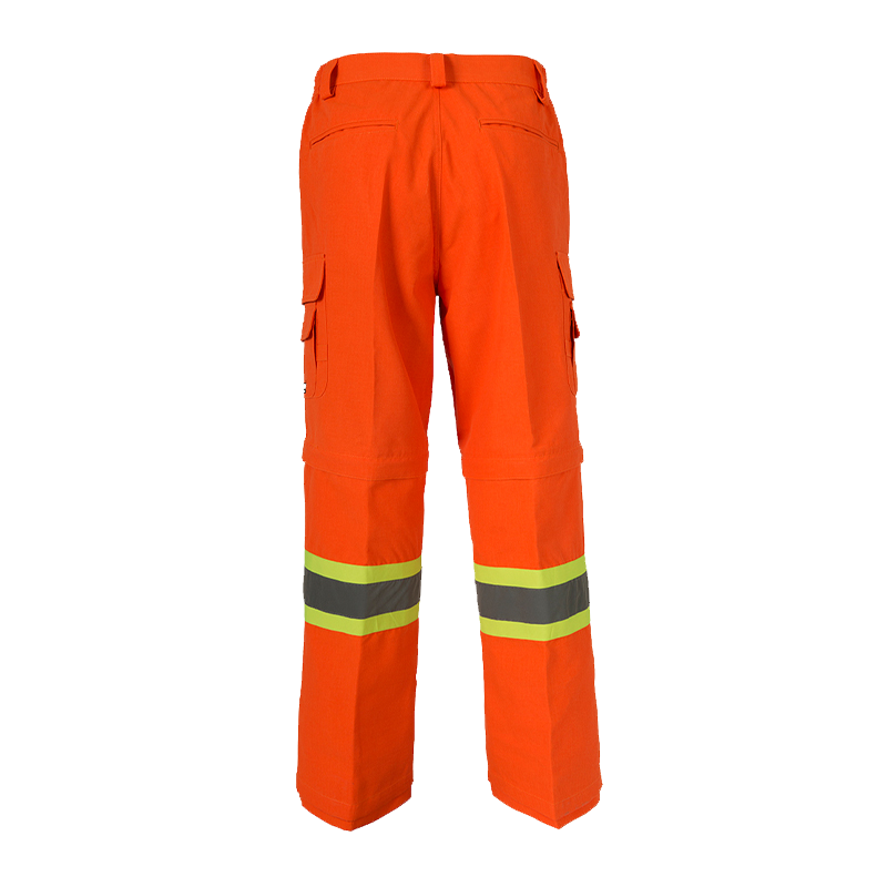 Coolworks Ventilated Cargo Style Workpants, 4″ Refl. Tape (Orange)