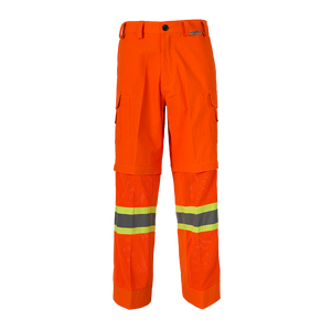 Coolworks Ventilated Cargo Style Workpants, 4″ Refl. Tape (Orange)