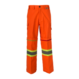 Coolworks Ventilated Cargo Style Workpants, 4″ Refl. Tape (Orange)