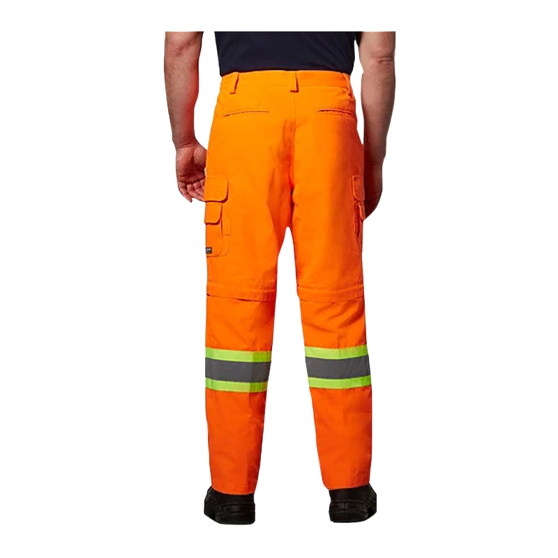 Coolworks Ventilated Cargo Style Workpants, 4″ Refl. Tape (Orange)-8