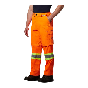 Coolworks Ventilated Cargo Style Workpants, 4″ Refl. Tape (Orange)