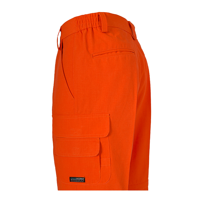 Coolworks Ventilated Cargo Style Workpants, 4″ Refl. Tape (Orange)-10