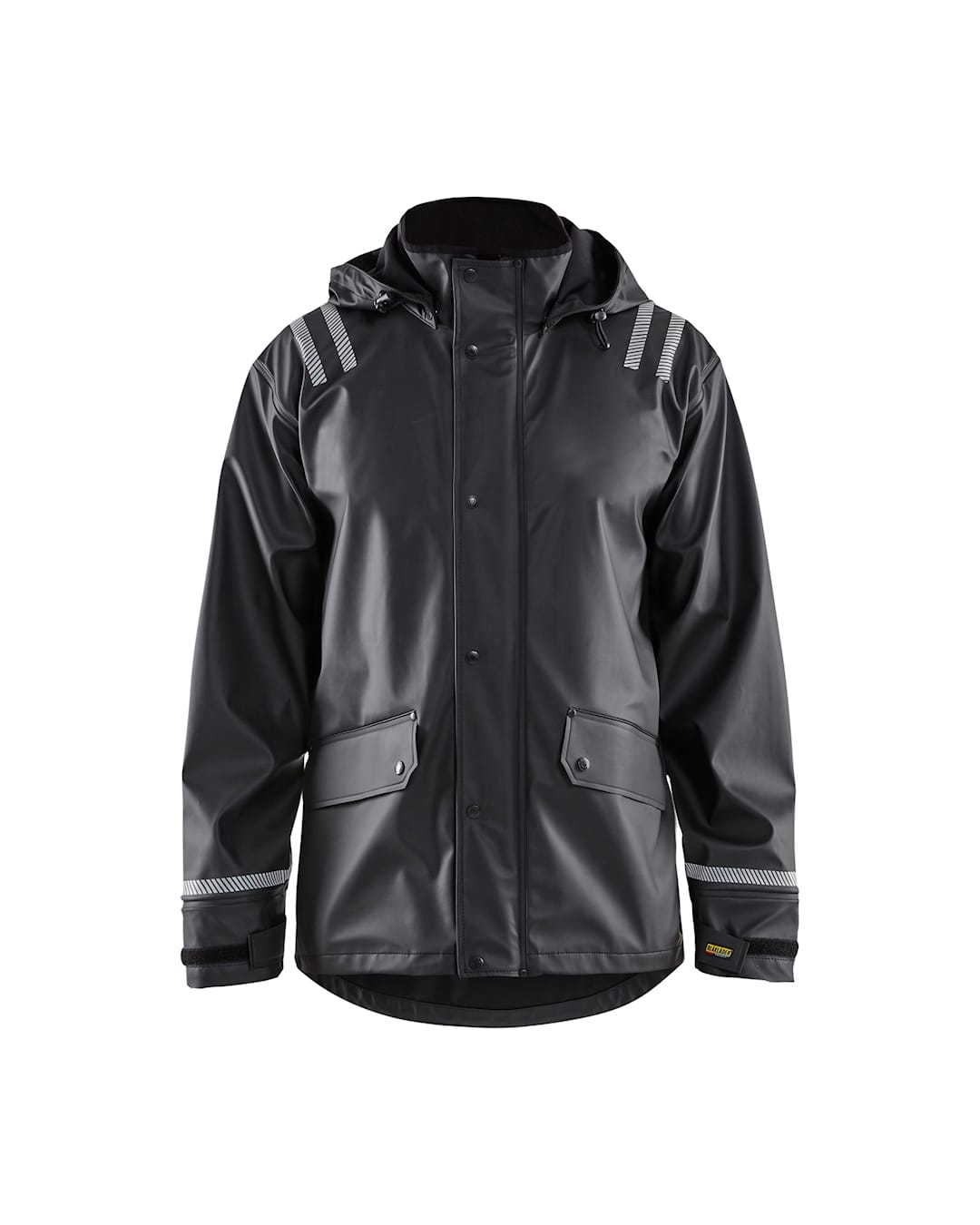 Blaklader Hooded Rain Jacket with Reflective Details-1