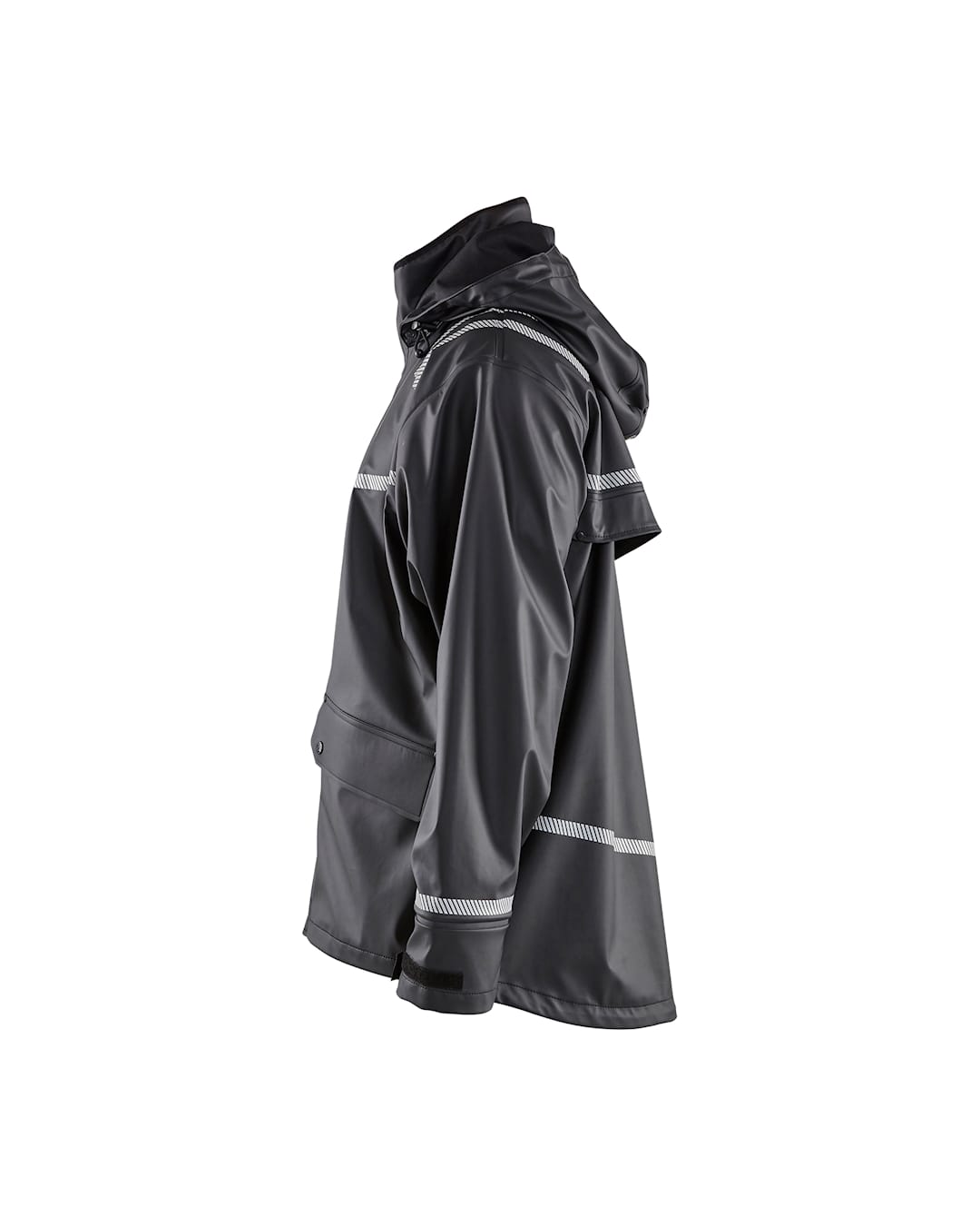 Blaklader Hooded Rain Jacket with Reflective Details-4