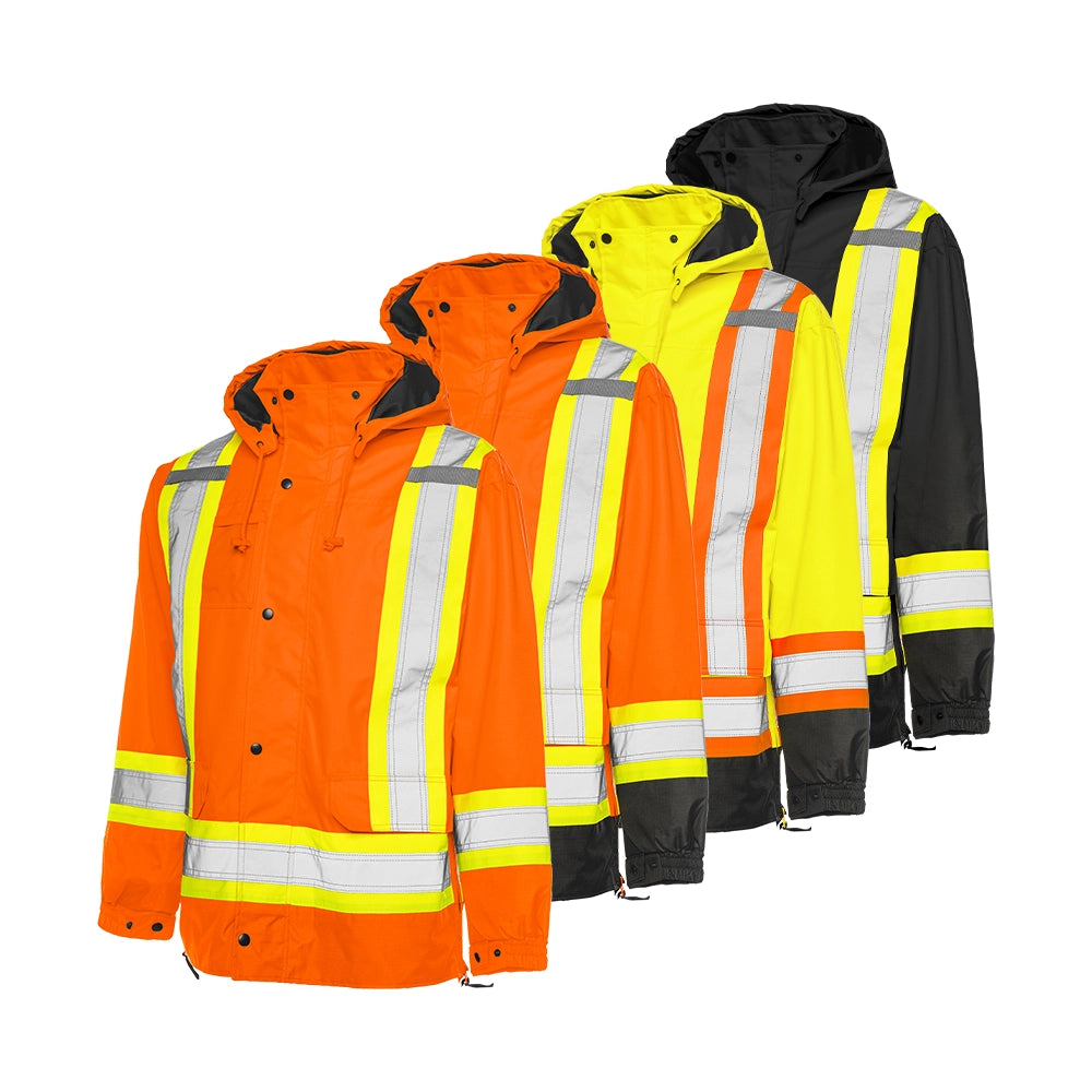 6-In-1 Winter Traffic Parka, 4″ Refl. Tape