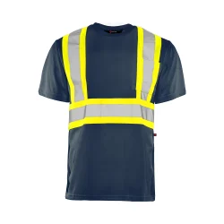 Ground Force Short Sleeve Traffic T-Shirt, 4″ Refl. Tape without arm bands (4-Pack)- TT1