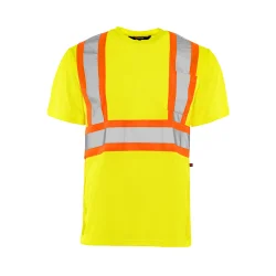Ground Force Short Sleeve Traffic T-Shirt, 4″ Refl. Tape without arm bands (4-Pack)- TT1